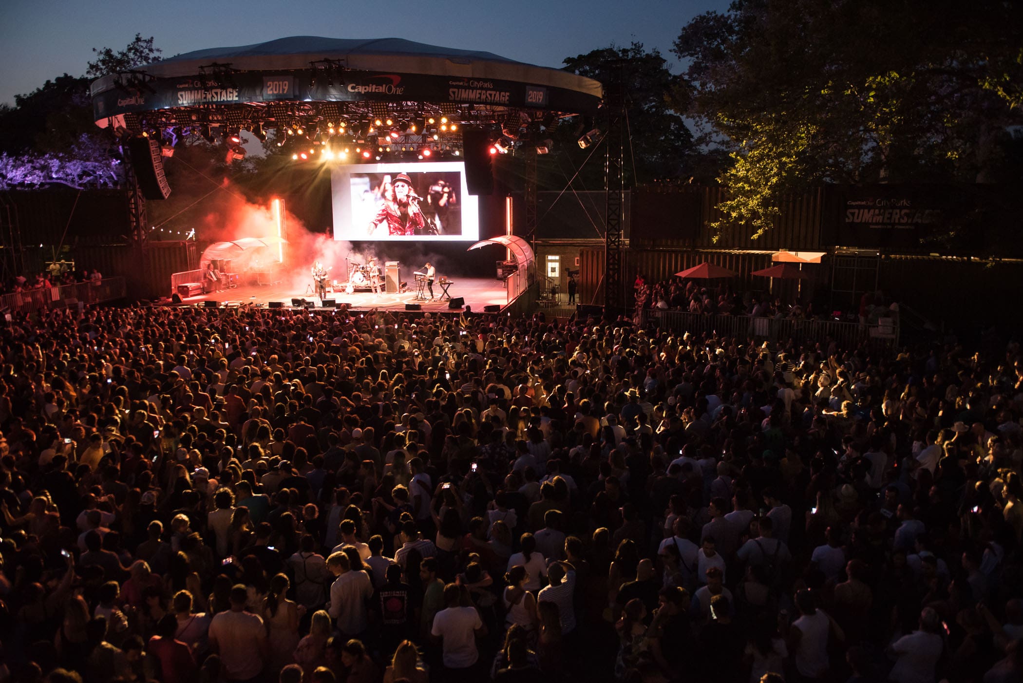 A large crowd at SummerStage in Central Park in July 2019