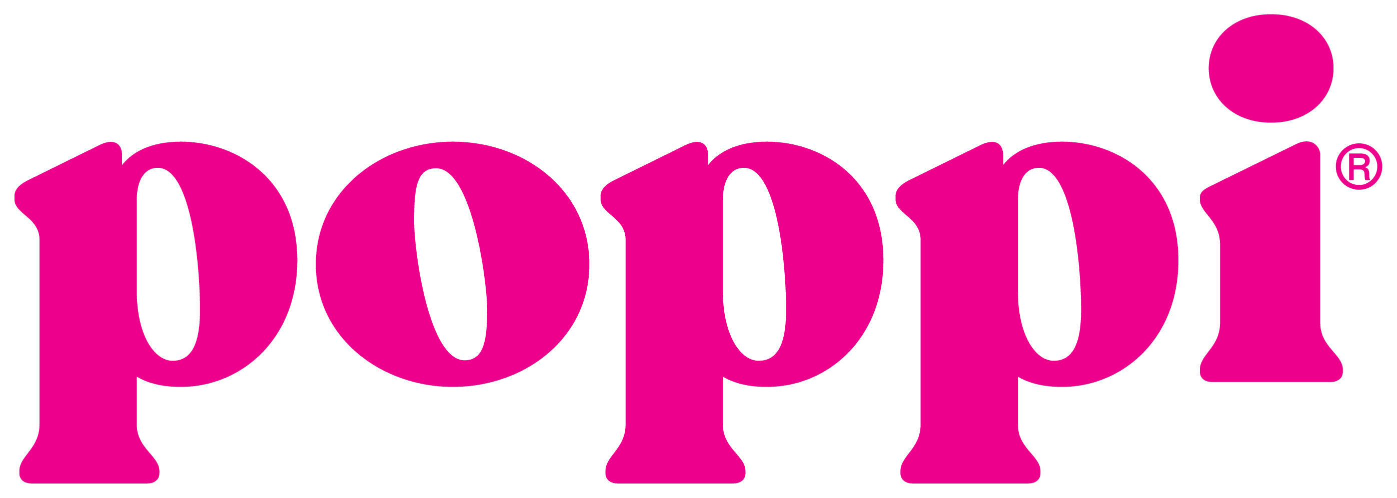 Poppi logo in hot pink