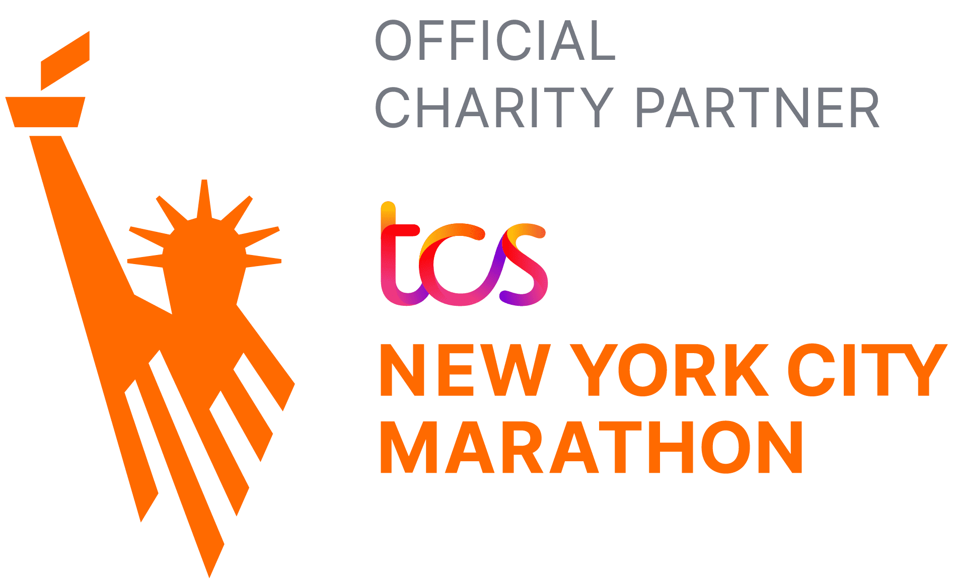 The 2023 New York City Marathon logo for Official Charity Partners.