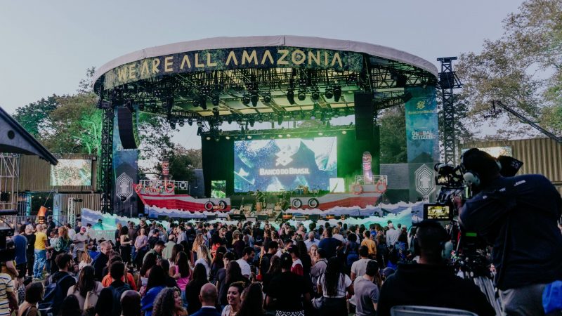 a crowd of people at a concert