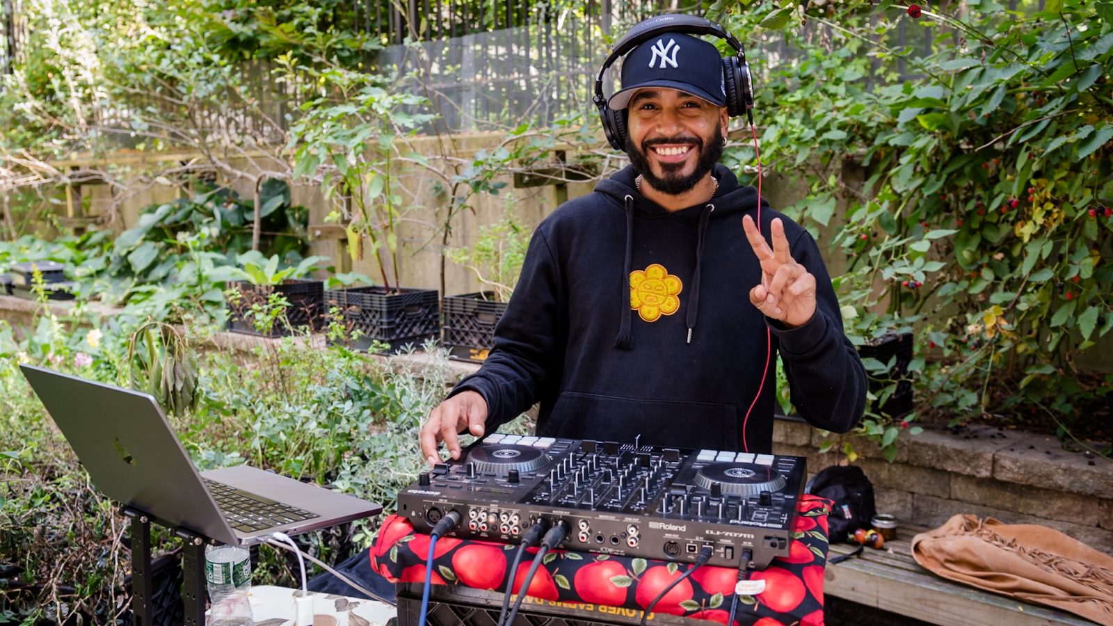 DJ in a park
