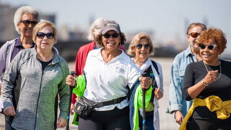 seniors walking